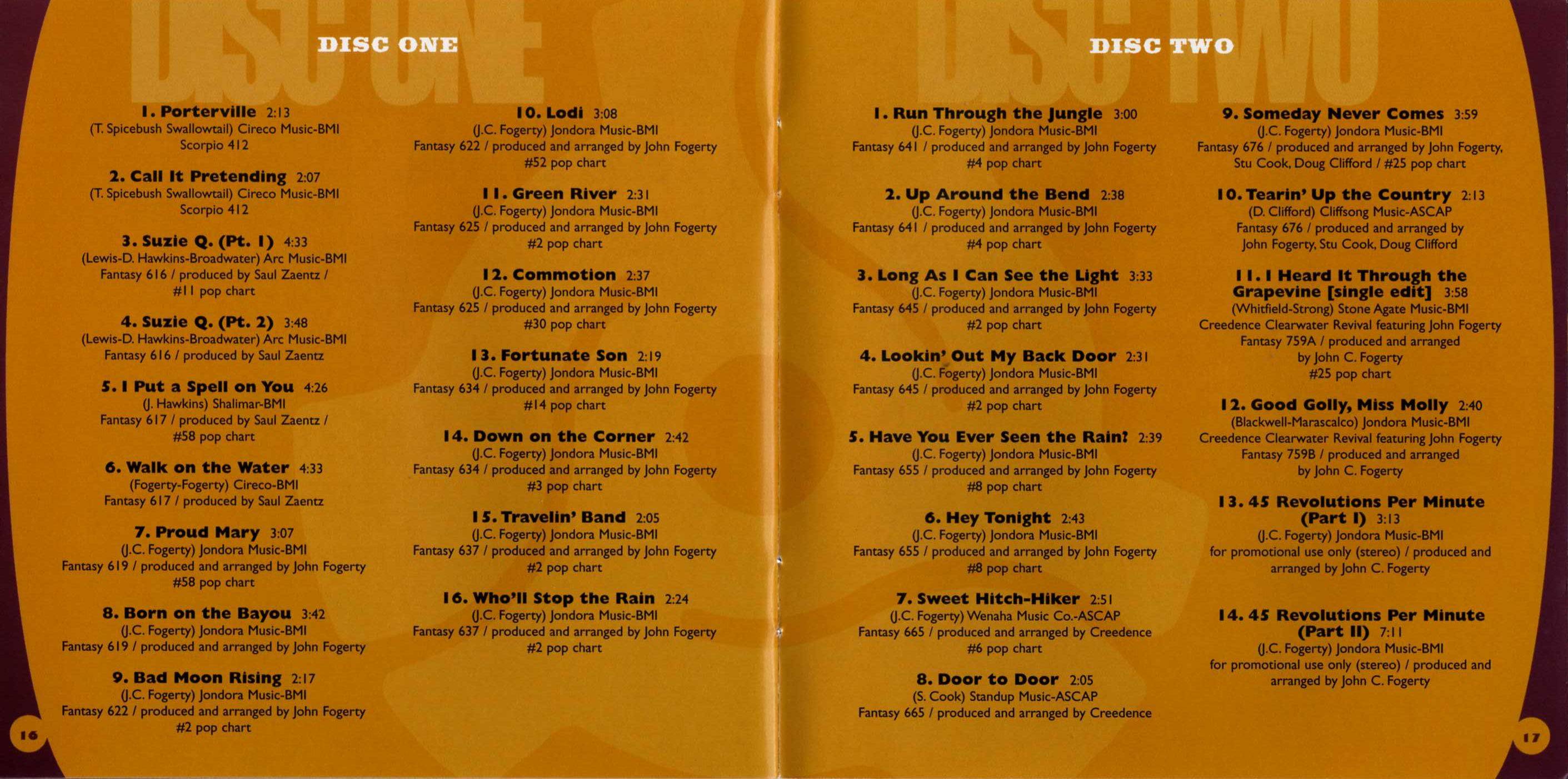 Creedence Clearwater Revival The Singles Collection : Booklet 9